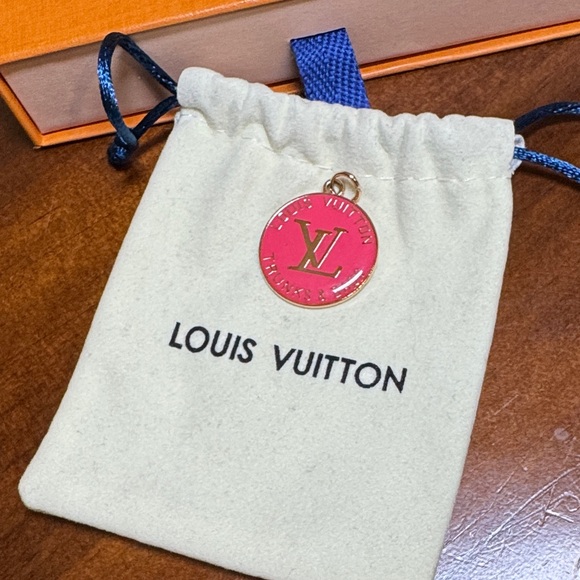 Louis Vuitton Jewelry - Louis Vuitton Pink and Gold Trunks & Bags Pendant with Dust Bag